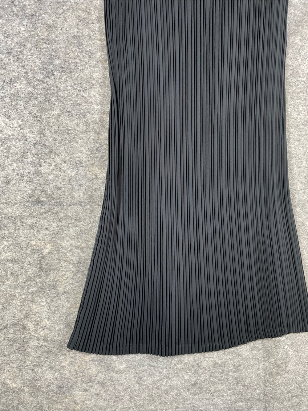 Vintage Lezley George London Black Pleated Maxi Skirt Y2K Minimalist Midi Small - Picture 12 of 15